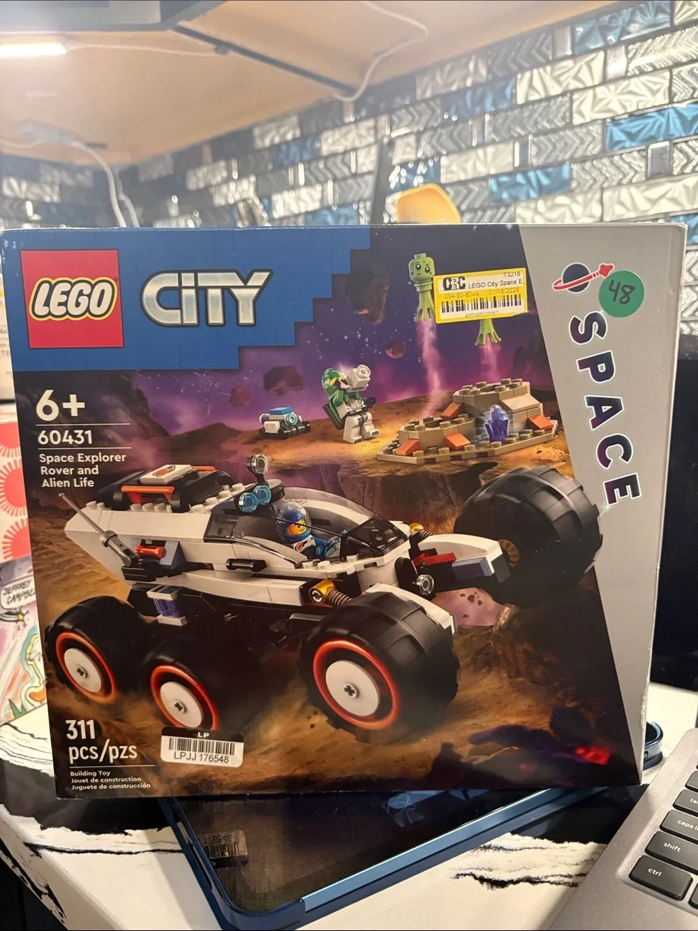 Lego City Space Explorer Rover in White, Black, Red